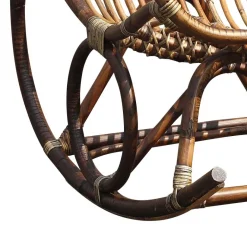 Outlet Wohnen Schaukelsessel Cilian aus Rattan