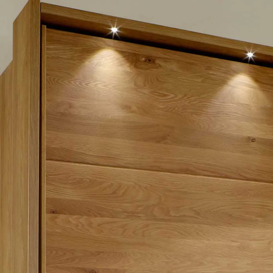 Clearance Wohnen Schiebetüren-Kleiderschrank in Beige Glas - Nikoba