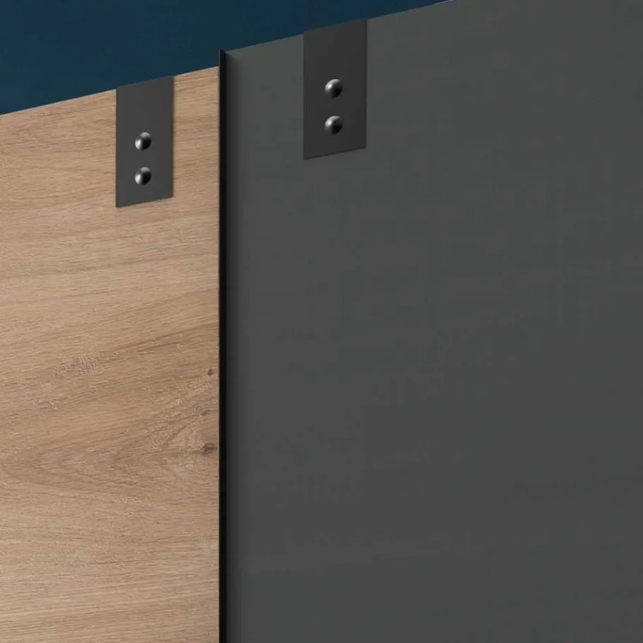 Outlet Wohnen Schiebetürenschrank im Industry und Loft Stil - Janeiro