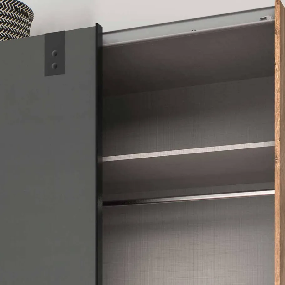 Outlet Wohnen Schiebetürenschrank im Industry und Loft Stil - Janeiro