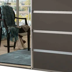 Best Wohnen Schiebetürenschrank in Braun mit Parsol Spiegeln - Moon