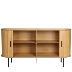 Wohnen Schiebetüren-Sideboard in ovalem Design - Barnetta