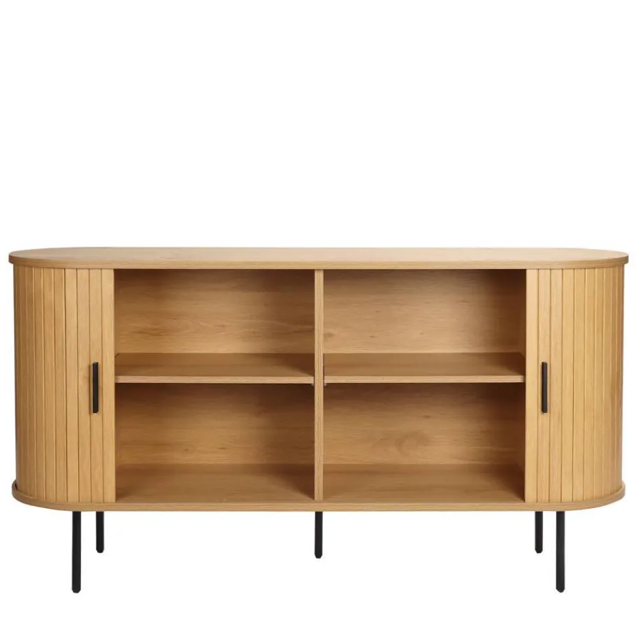 Wohnen Schiebetüren-Sideboard in ovalem Design - Barnetta