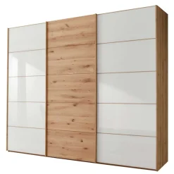 Sale Wohnen Schiebetürschrank in Weiß Glas - Crucav