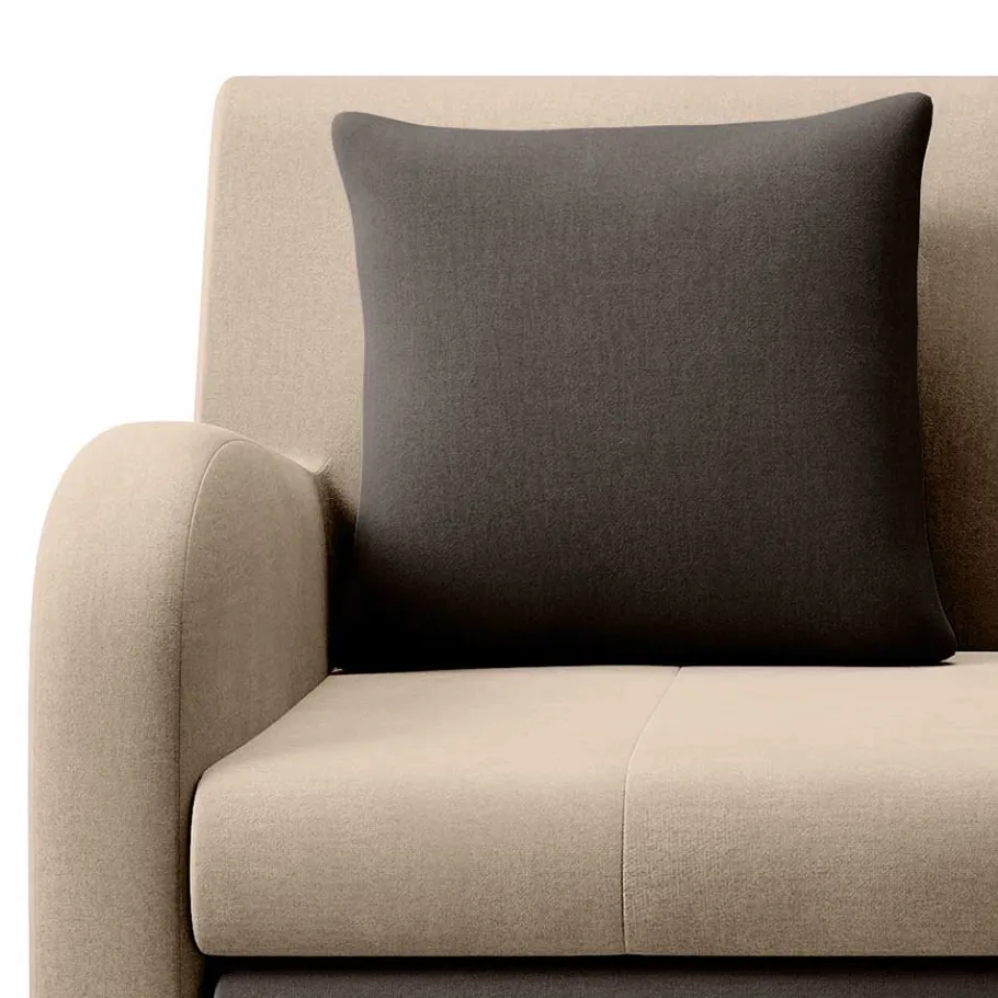 New Wohnen Schlafcouch in Beige und Dunkelbraun - Calming