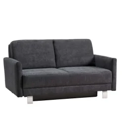 Online Wohnen Schlafcouch mit Bettkasten in Blaugrau - Casmas