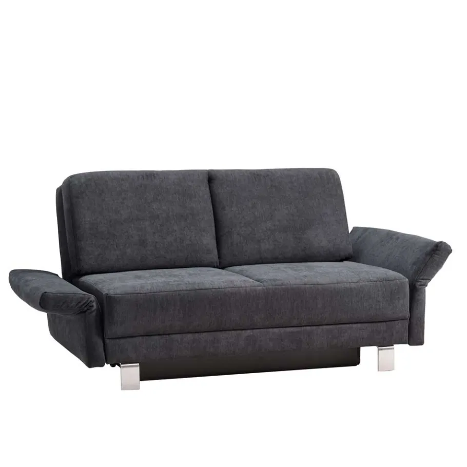 Online Wohnen Schlafcouch mit Bettkasten in Blaugrau - Casmas
