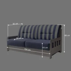 New Wohnen Schlafcouch Salvador im maritimen Design