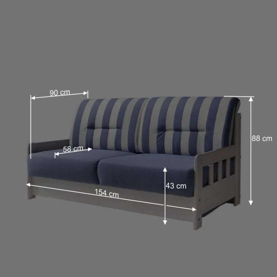 New Wohnen Schlafcouch Salvador im maritimen Design