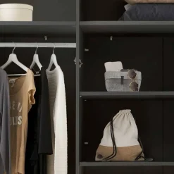 Hot Wohnen Schlafzimmer Bettanlage und Schrank Set - Zenuvra (vierteilig)