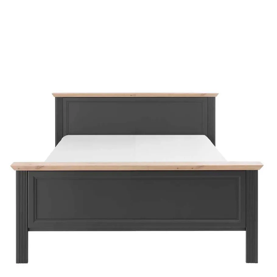 Hot Wohnen Schlafzimmer Bettanlage und Schrank Set - Zenuvra (vierteilig)