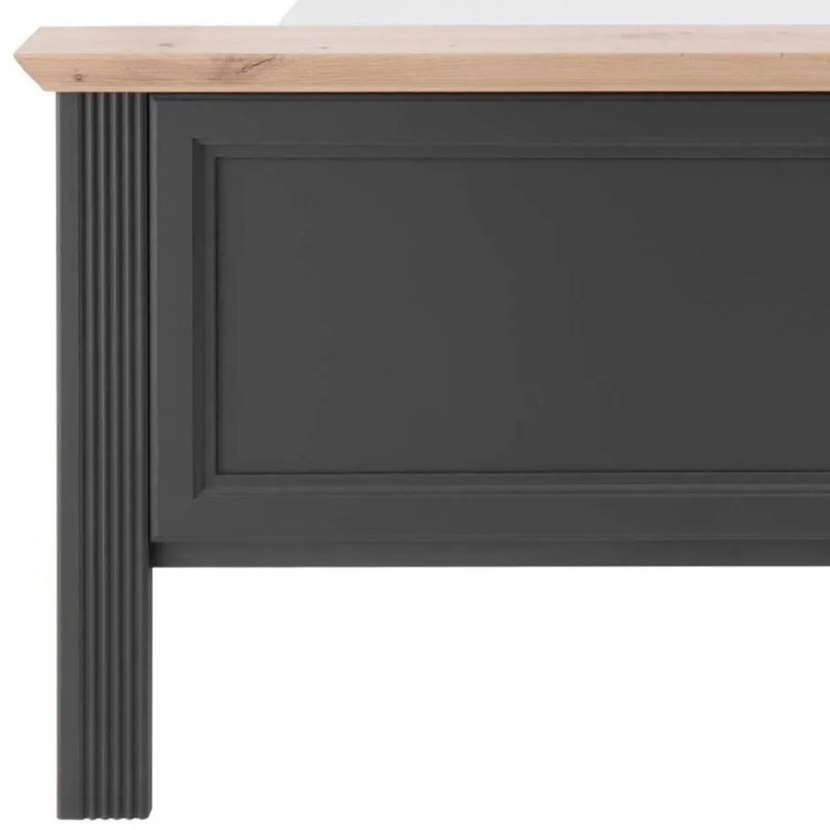 Hot Wohnen Schlafzimmer Bettanlage und Schrank Set - Zenuvra (vierteilig)