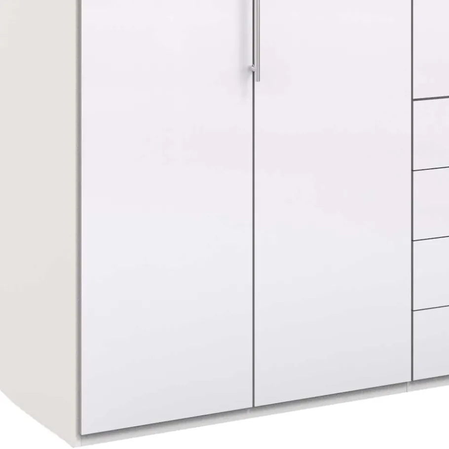 Sale Wohnen Schlafzimmer Kombi-Kleiderschrank in Weiß - Dolienca