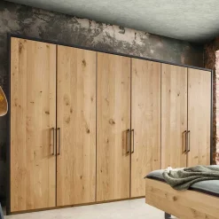Hot Wohnen Schlafzimmer Möbel-Set in Wildeiche Bianco - Siestago (vierteilig)