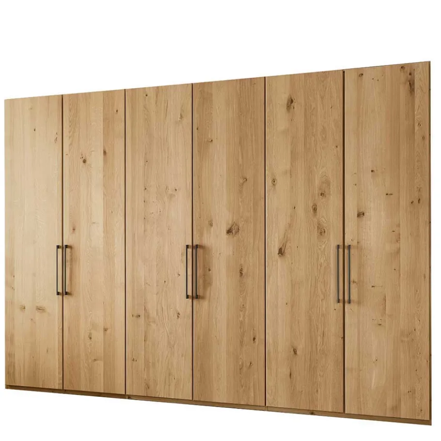 Hot Wohnen Schlafzimmer Möbel-Set in Wildeiche Bianco - Siestago (vierteilig)