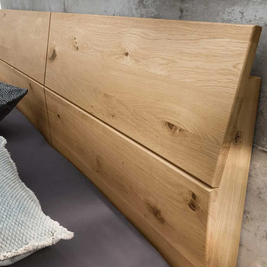 Hot Wohnen Schlafzimmer Möbel-Set in Wildeiche Bianco - Siestago (vierteilig)