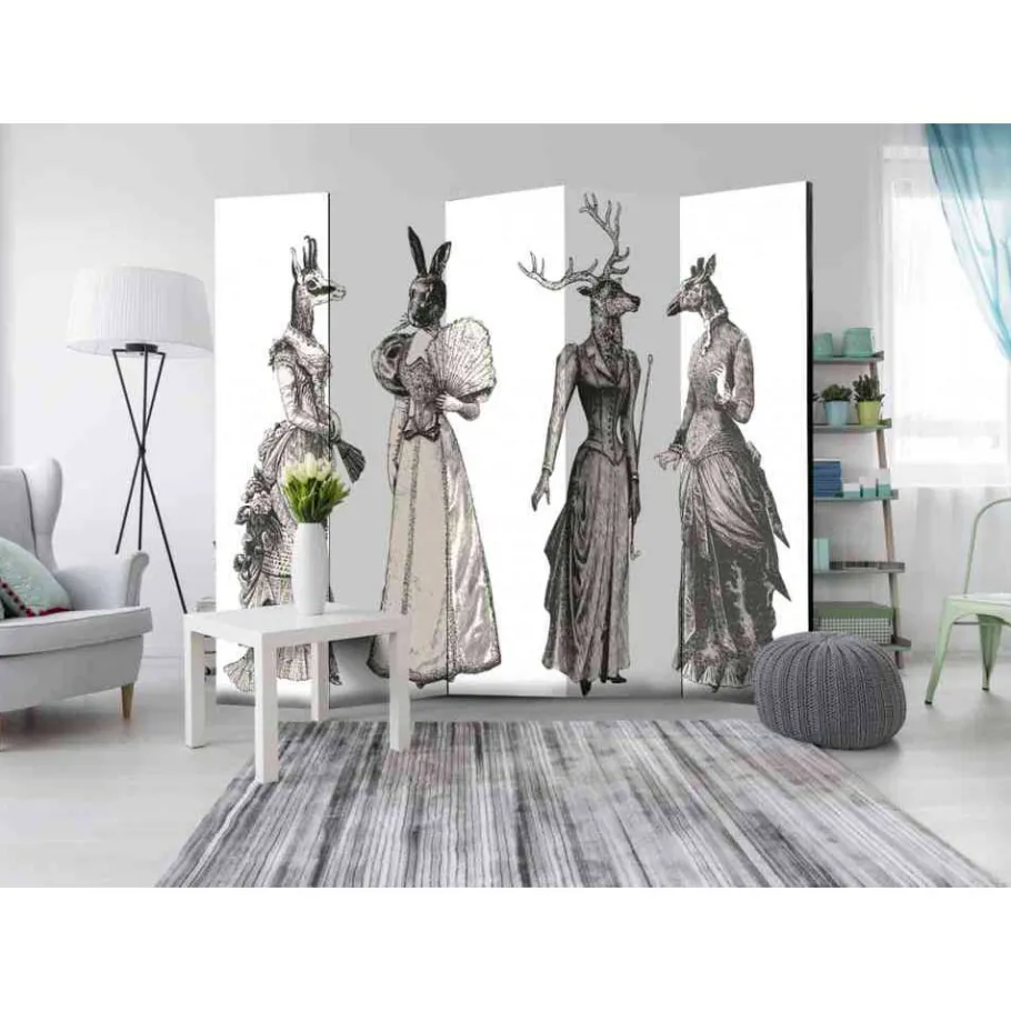 Best Wohnen Schlafzimmer Paravent Tierische Damen - Zusanna