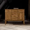 Outlet Wohnen Schlafzimmer Sideboard Masdamos aus Wildeiche Massivholz
