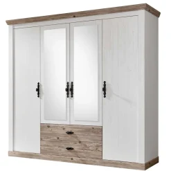 Outlet Wohnen Schlafzimmermöbel mit Bett 140x200 - Nedita (vierteilig)