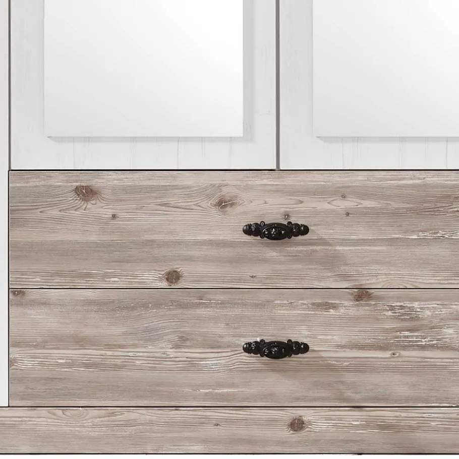Outlet Wohnen Schlafzimmermöbel mit Bett 140x200 - Nedita (vierteilig)