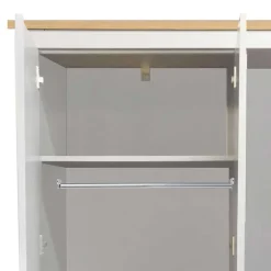 Online Wohnen Schlafzimmerschrank in Grau & Eichefarben - Poliesti