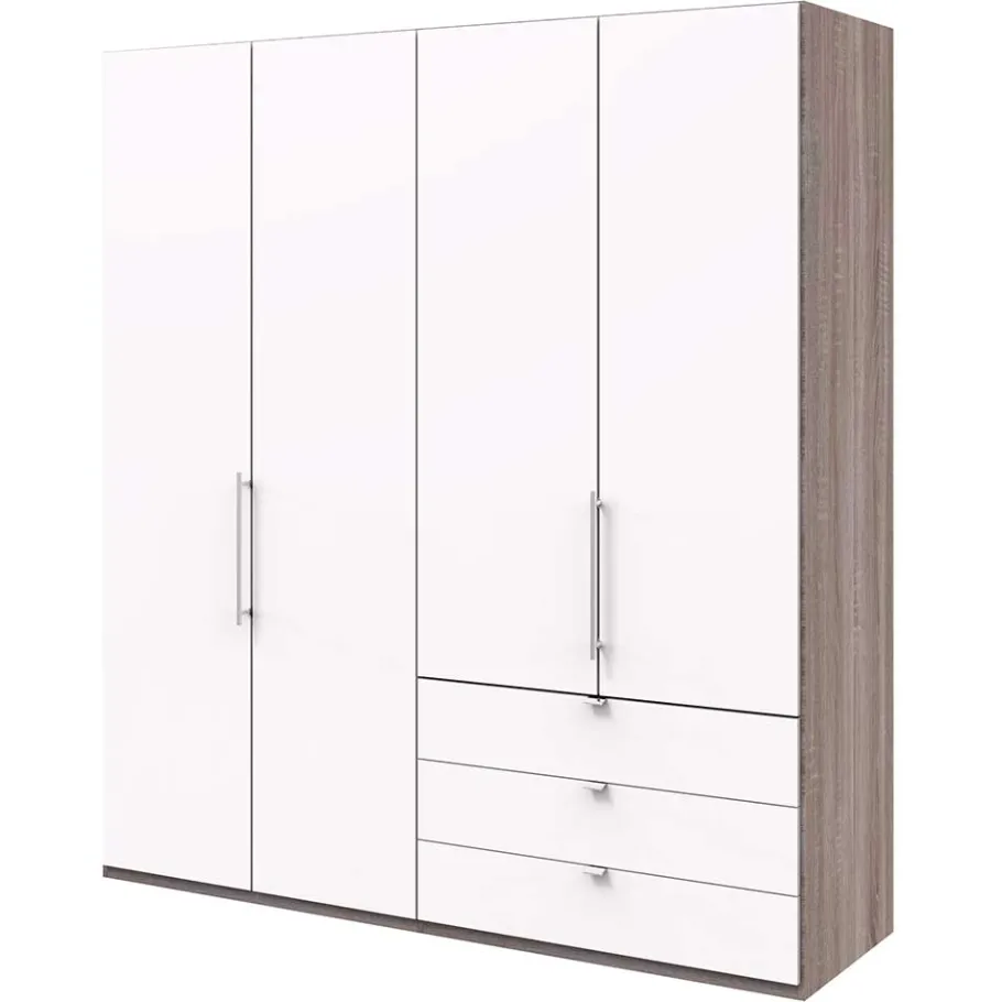 Wohnen Schlafzimmerschrank 2m mit 3 Schubladen - Tivierto