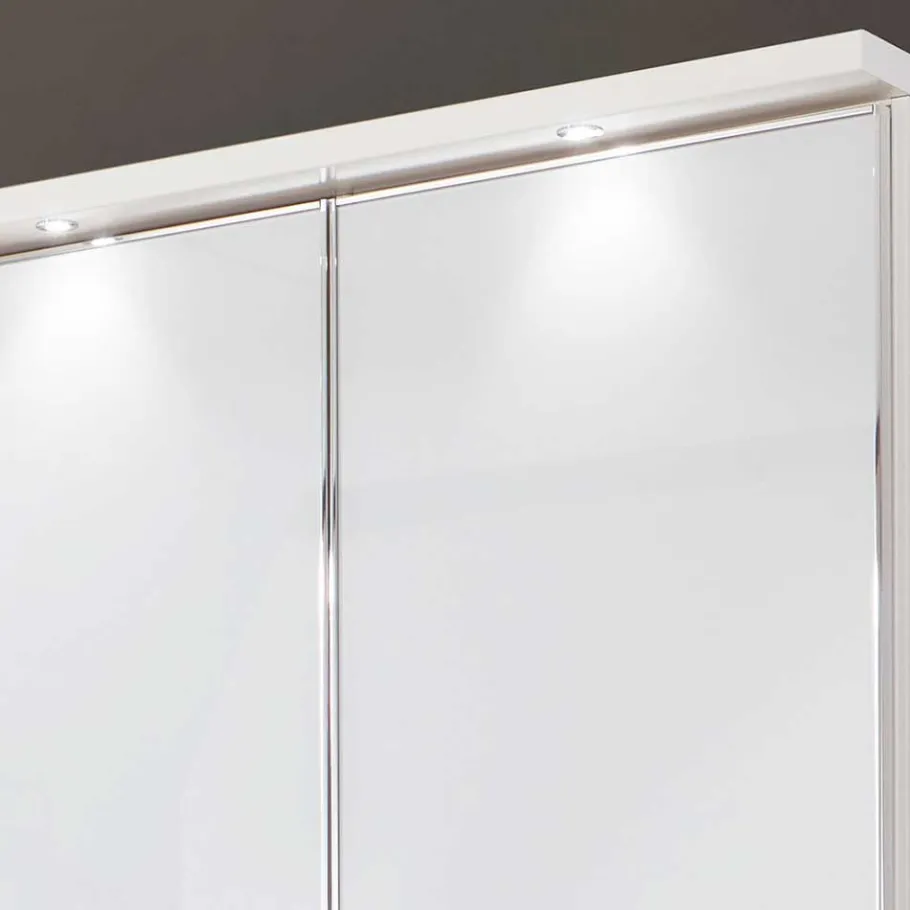 Discount Wohnen Schlafzimmer-Schrank mit Glas zweifarbig - Pascan