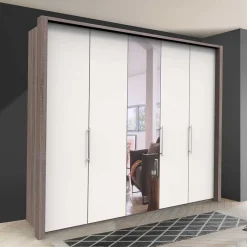 New Wohnen Schlafzimmerschrank mit Metallgriffen - Tivierto I