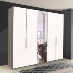 New Wohnen Schlafzimmerschrank mit Metallgriffen - Tivierto I
