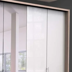 New Wohnen Schlafzimmerschrank mit Spiegel Falttür mittig - Bosays V