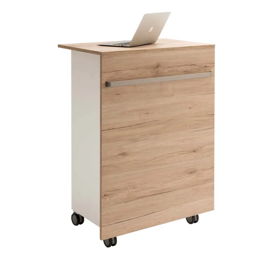 Best Wohnen Schmale Theke fürs Büro Friedel auf Rollen