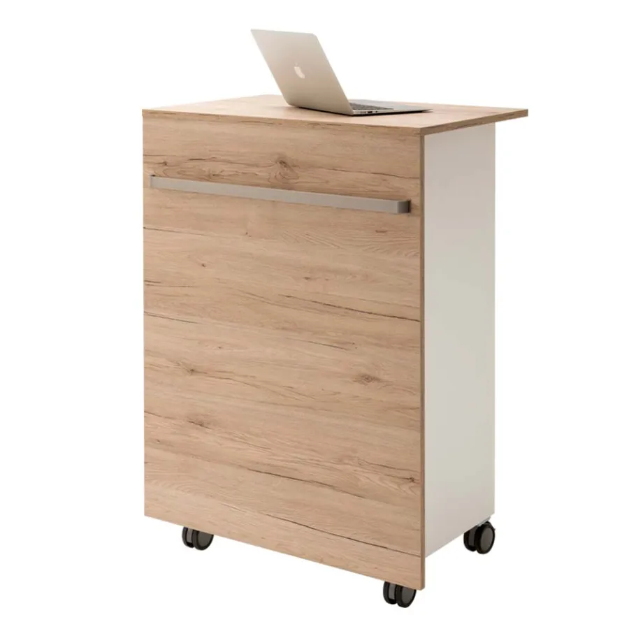 Best Wohnen Schmale Theke fürs Büro Friedel auf Rollen