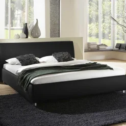 Hot Wohnen Schönes Stoffbett Fidelphia in Schwarz