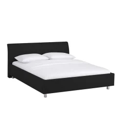 Hot Wohnen Schönes Stoffbett Fidelphia in Schwarz