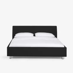 Hot Wohnen Schönes Stoffbett Fidelphia in Schwarz