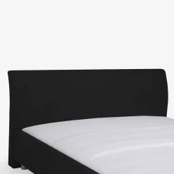 Hot Wohnen Schönes Stoffbett Fidelphia in Schwarz