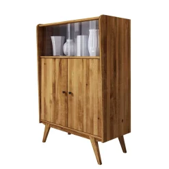 Clearance Wohnen Schrank im Mid Century Stil aus Wildeiche Holz - Hardus