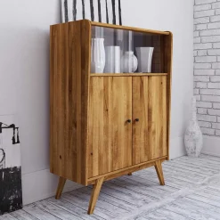 Clearance Wohnen Schrank im Mid Century Stil aus Wildeiche Holz - Hardus