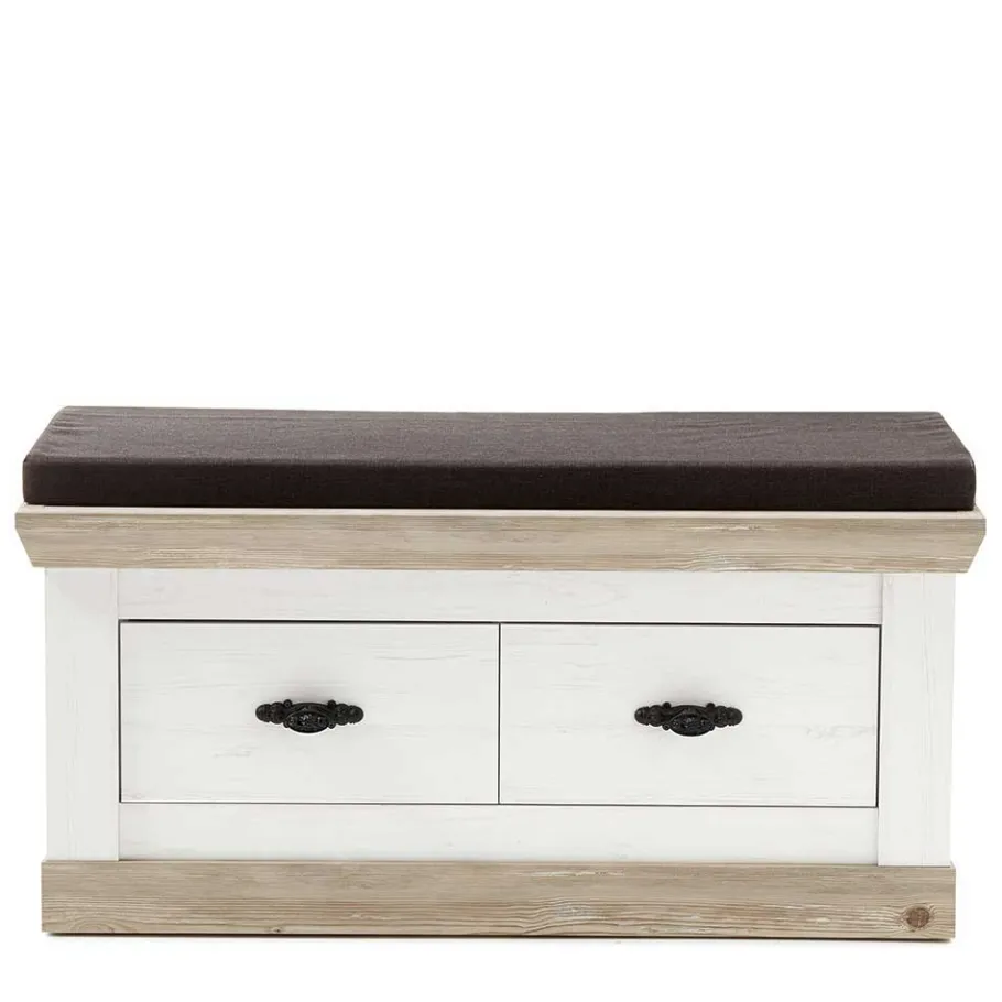 Outlet Wohnen Schrank mit Spiegeltür & Garderobe - Nedita (dreiteilig)