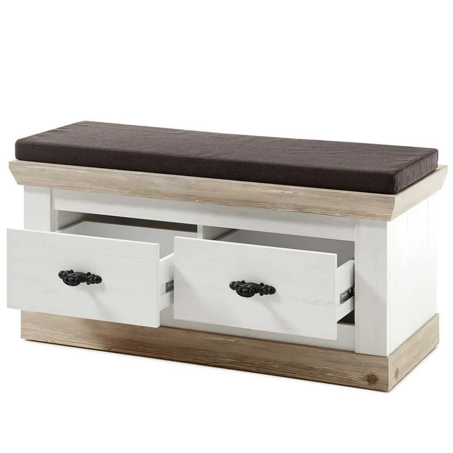 Outlet Wohnen Schrank mit Spiegeltür & Garderobe - Nedita (dreiteilig)
