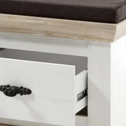 Outlet Wohnen Schrank mit Spiegeltür & Garderobe - Nedita (dreiteilig)