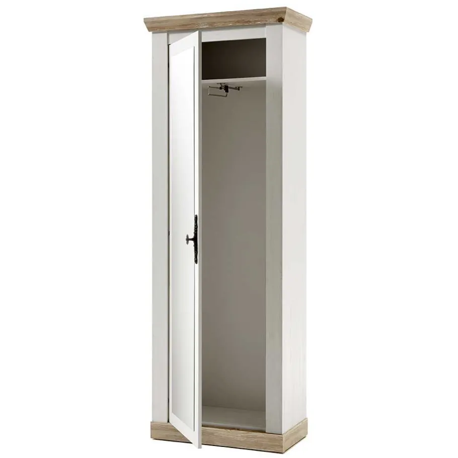 Outlet Wohnen Schrank mit Spiegeltür & Garderobe - Nedita (dreiteilig)