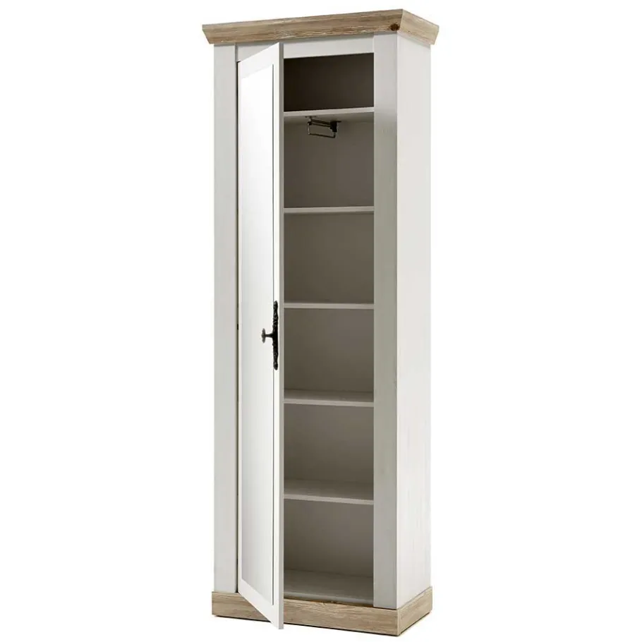 Outlet Wohnen Schrank mit Spiegeltür & Garderobe - Nedita (dreiteilig)