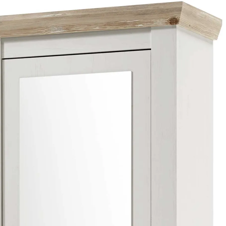 Outlet Wohnen Schrank mit Spiegeltür & Garderobe - Nedita (dreiteilig)