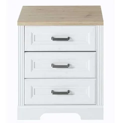 Clearance Wohnen Schreibtisch & Rollcontainer Set - Mehady (dreiteilig)