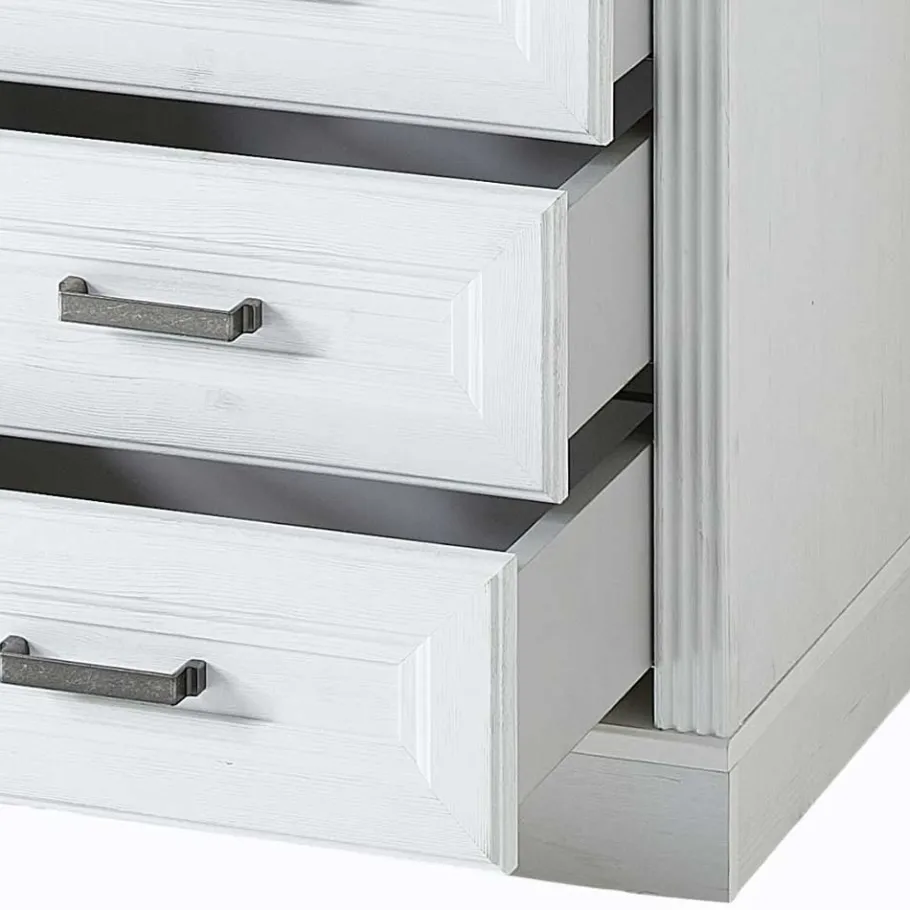 Clearance Wohnen Schreibtisch & Rollcontainer Set - Mehady (dreiteilig)