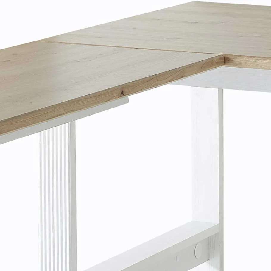 Clearance Wohnen Schreibtisch & Rollcontainer Set - Mehady (dreiteilig)