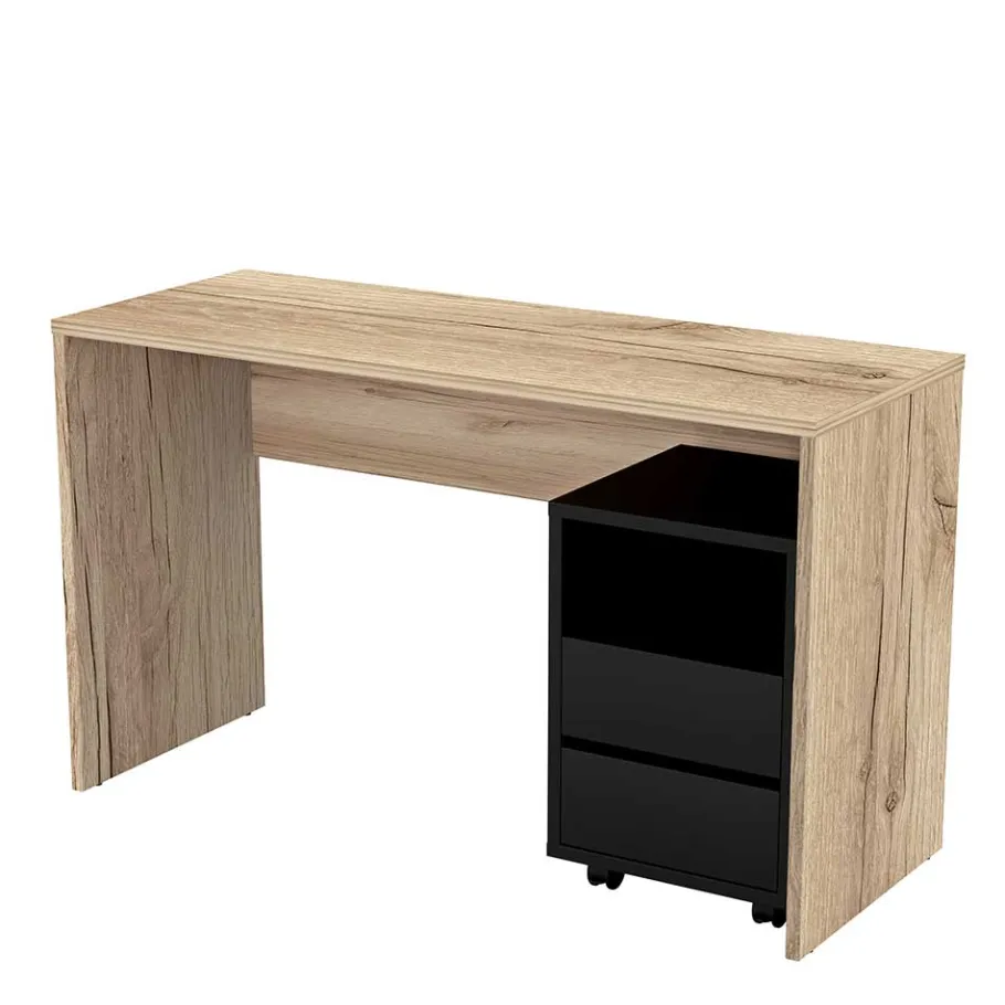 Clearance Wohnen Schreibtisch & Rollcontainer Kombination - Guven (zweiteilig)