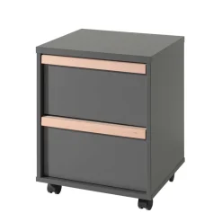 Best Wohnen Schreibtisch & Rollcontainer & Regal - Navlius (dreiteilig)
