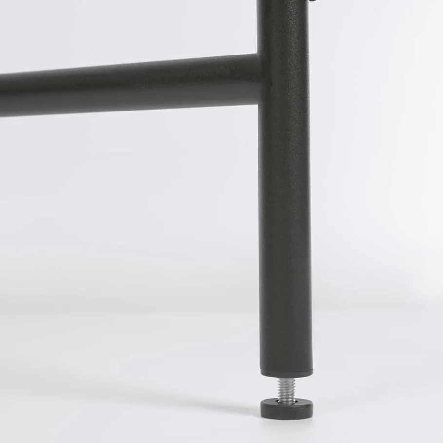 Outlet Wohnen Schreibtisch aus Metall in Schwarz - Andjes